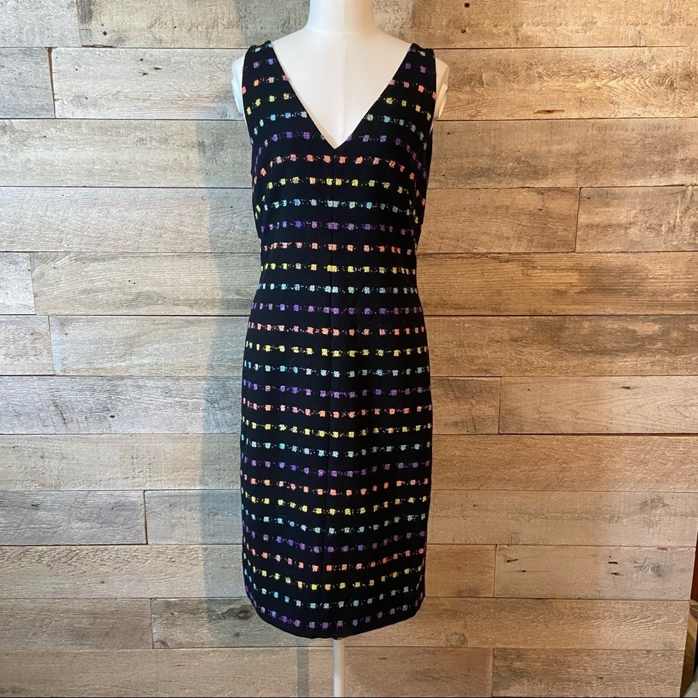 DVF - Diane Von Furstenberg Minetta black‎ sheath dress in size 8